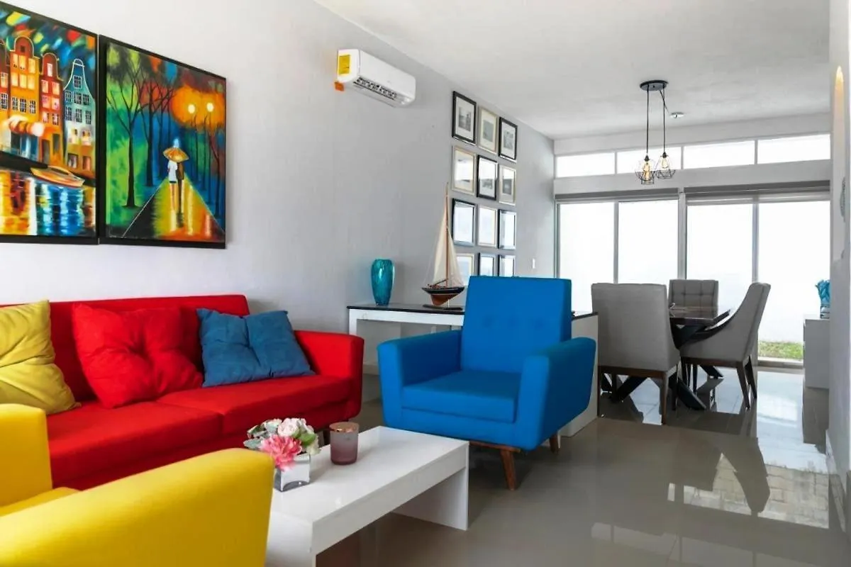 Confortable Casa En Cozumel, Condominio Con Vista Al Mar # 10